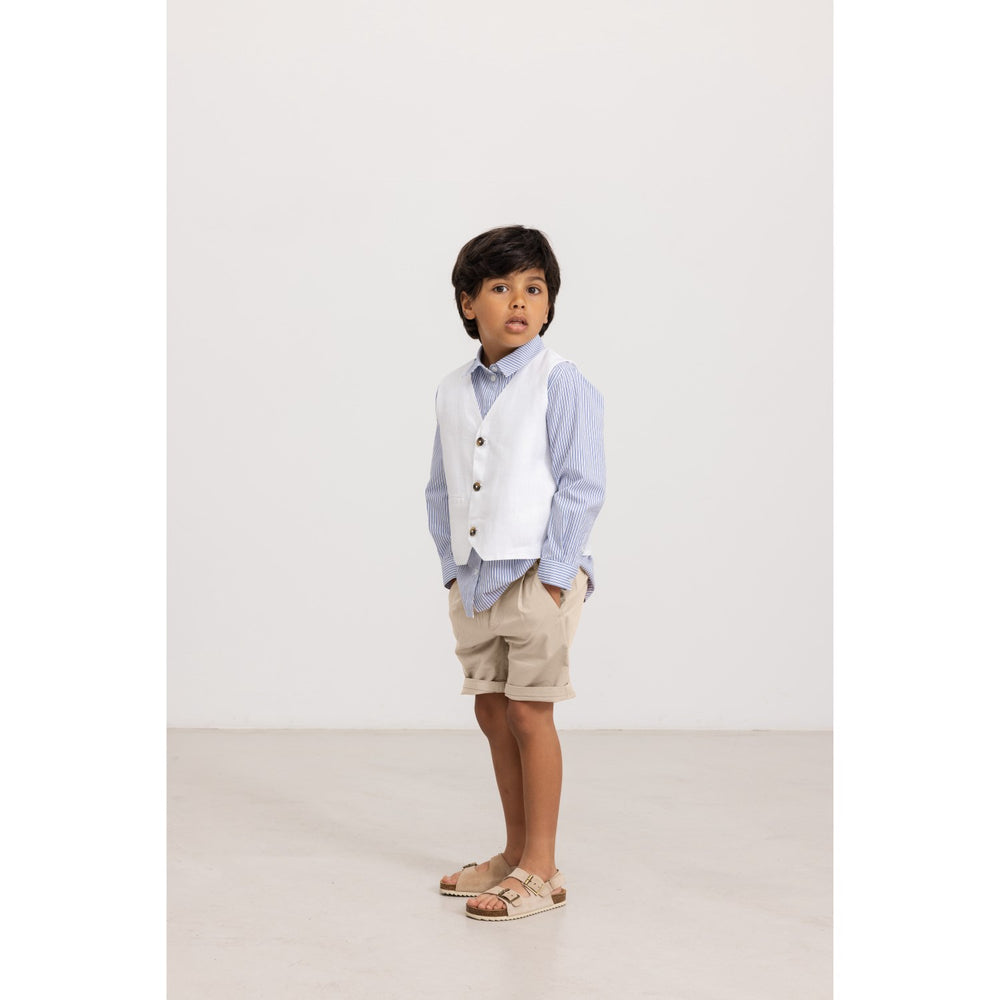 Køb MarMar Poplin Bolich Blue Strips Tommy Skjorte