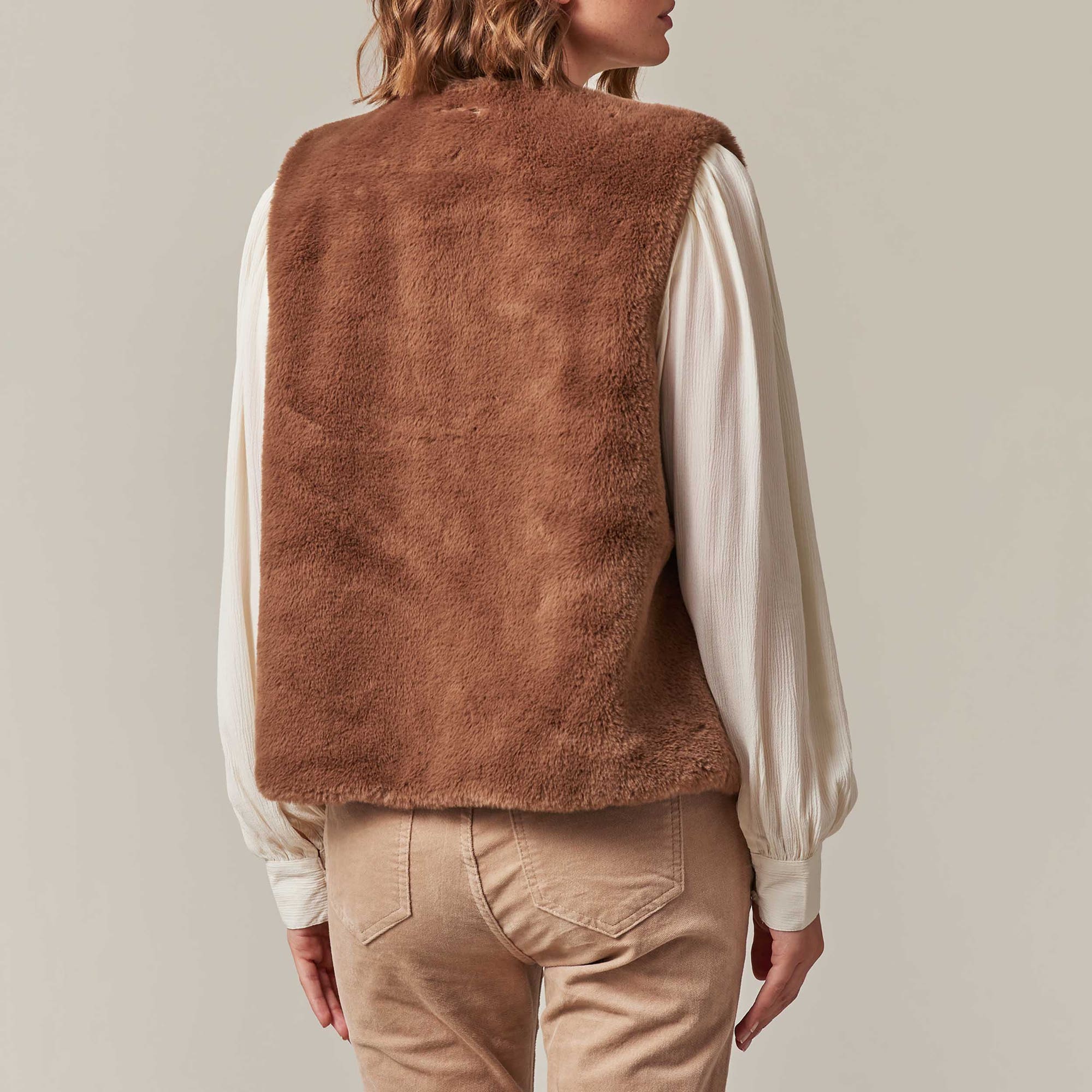 Gilet Femme marron