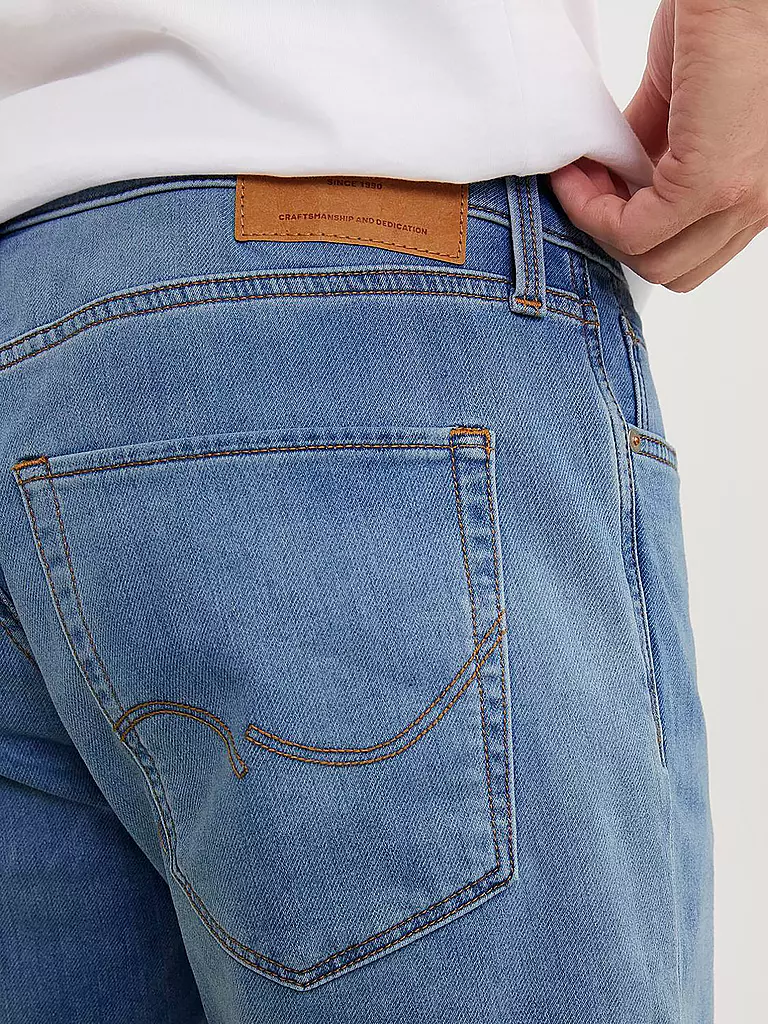 JACK & JONES Jeansshorts JJIRICK JJICON blau