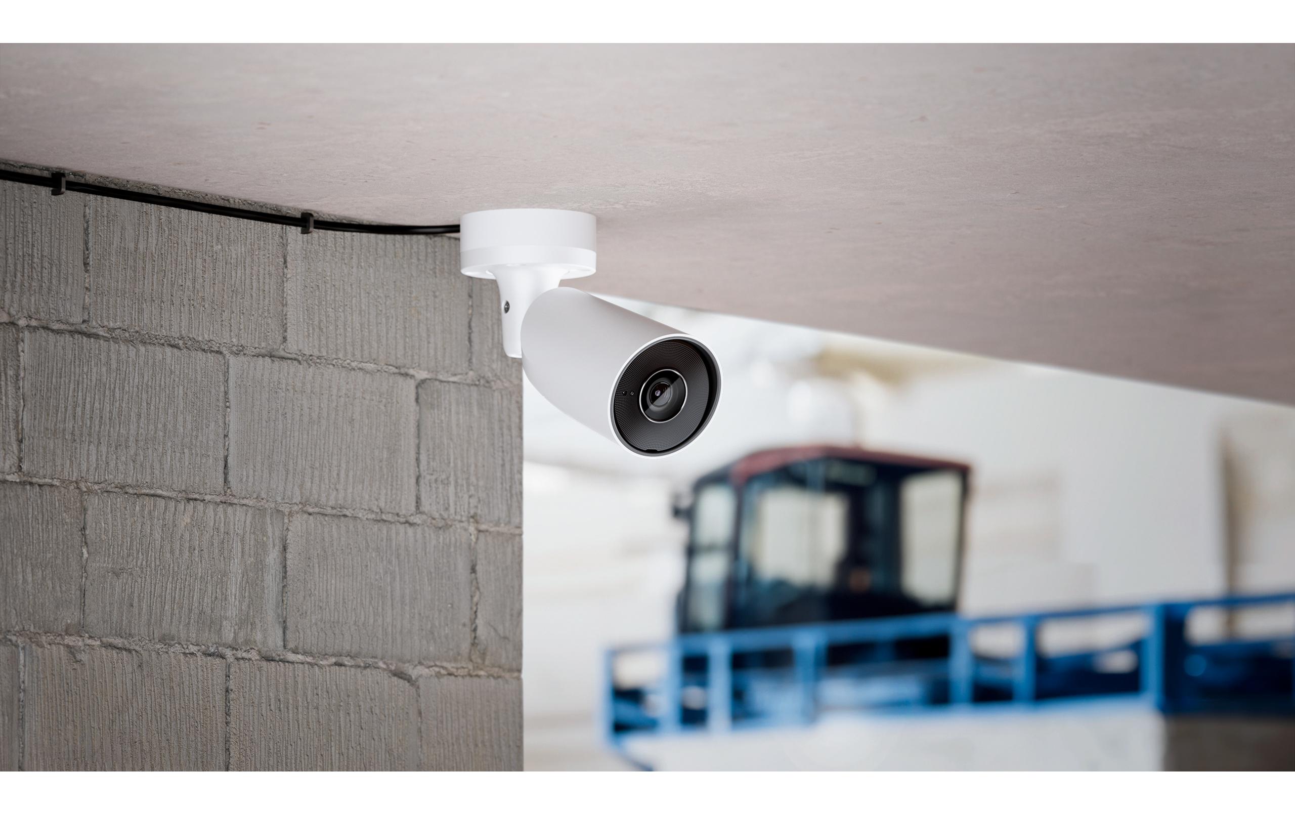 Netzwerkkamera BulletCam (8 Mp/2.8 mm) Weiss<br>Kabelgebundene IP-Überwachungskamera mit KI