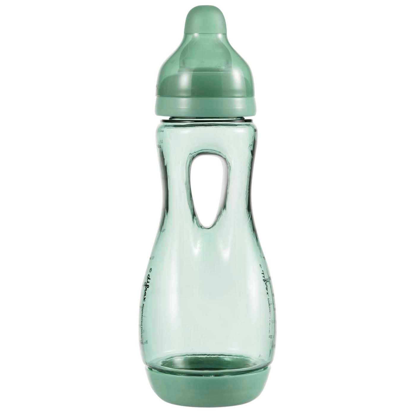 Difrax handgreep fles 240 ml Stone stonegrey groen