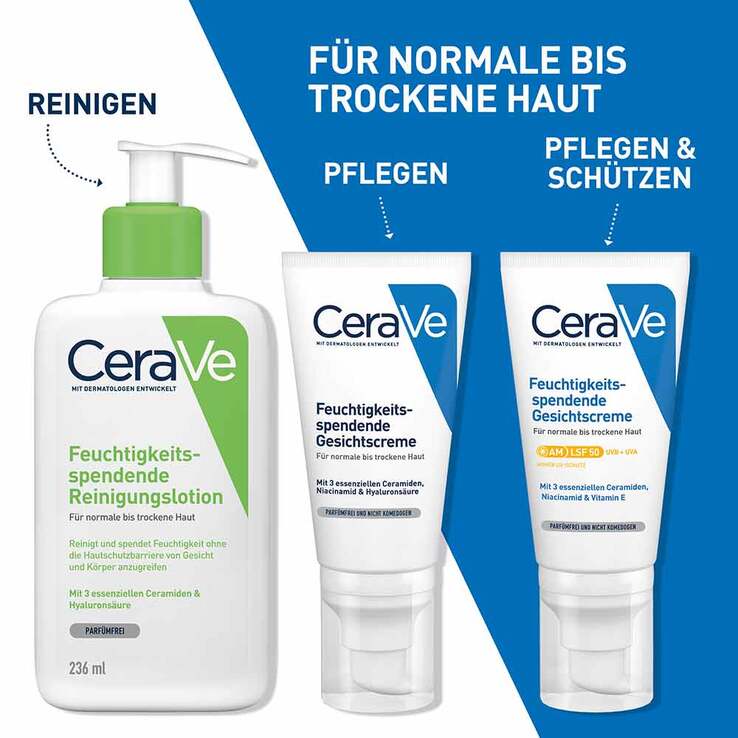 Cerave feuchtigkeitsspendende Gesichtscreme SPF 50, 52 ml