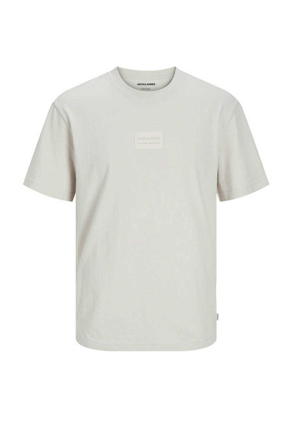 JACK & JONES T-shirt JJHAKKAI met printopdruk offwhite
