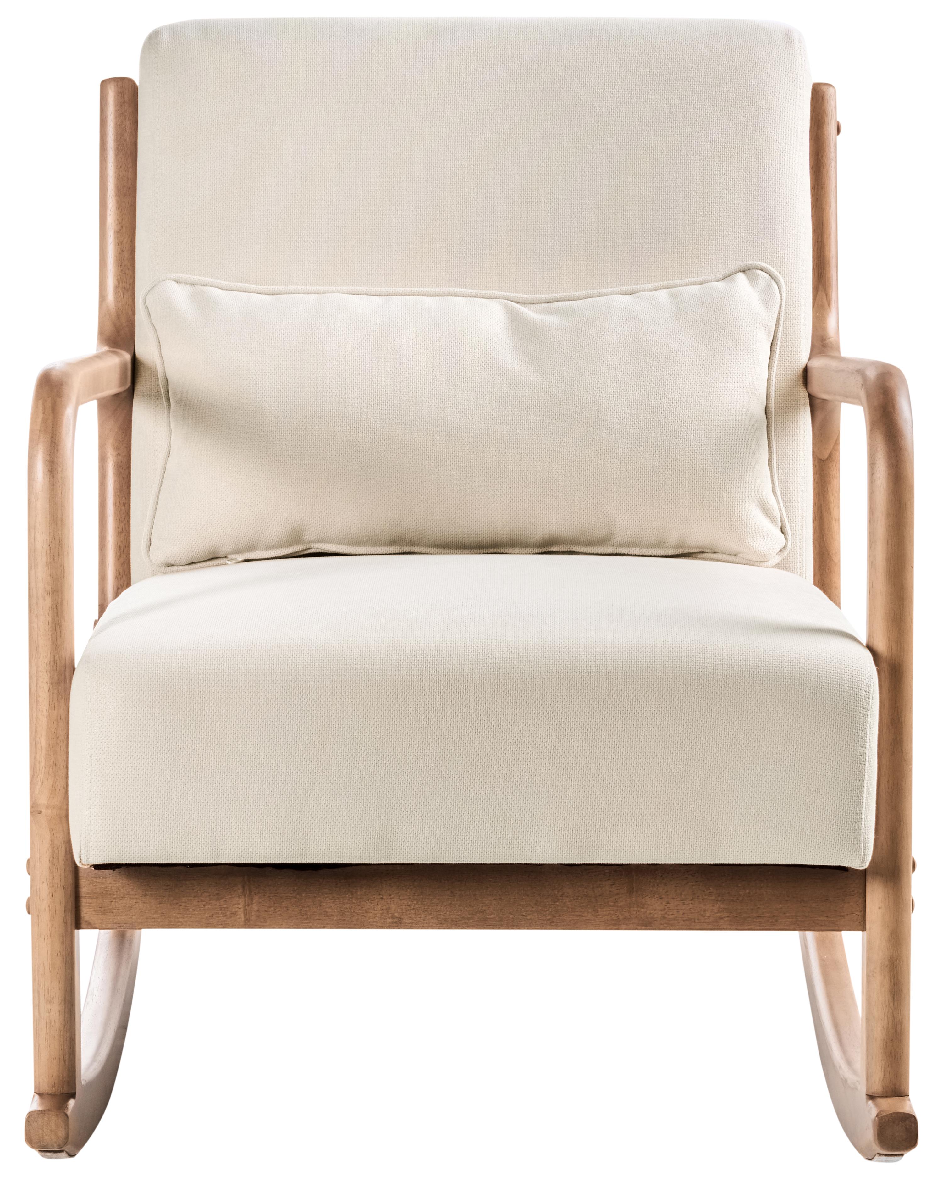 Schommelstoel SKOVDE Stof Lichtbeige
