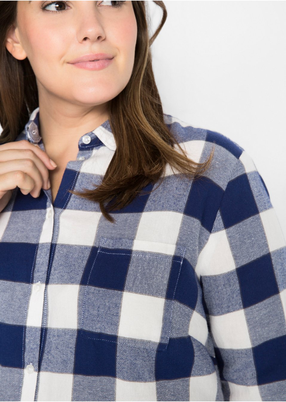 Chemisier en flanelle, manches longues
