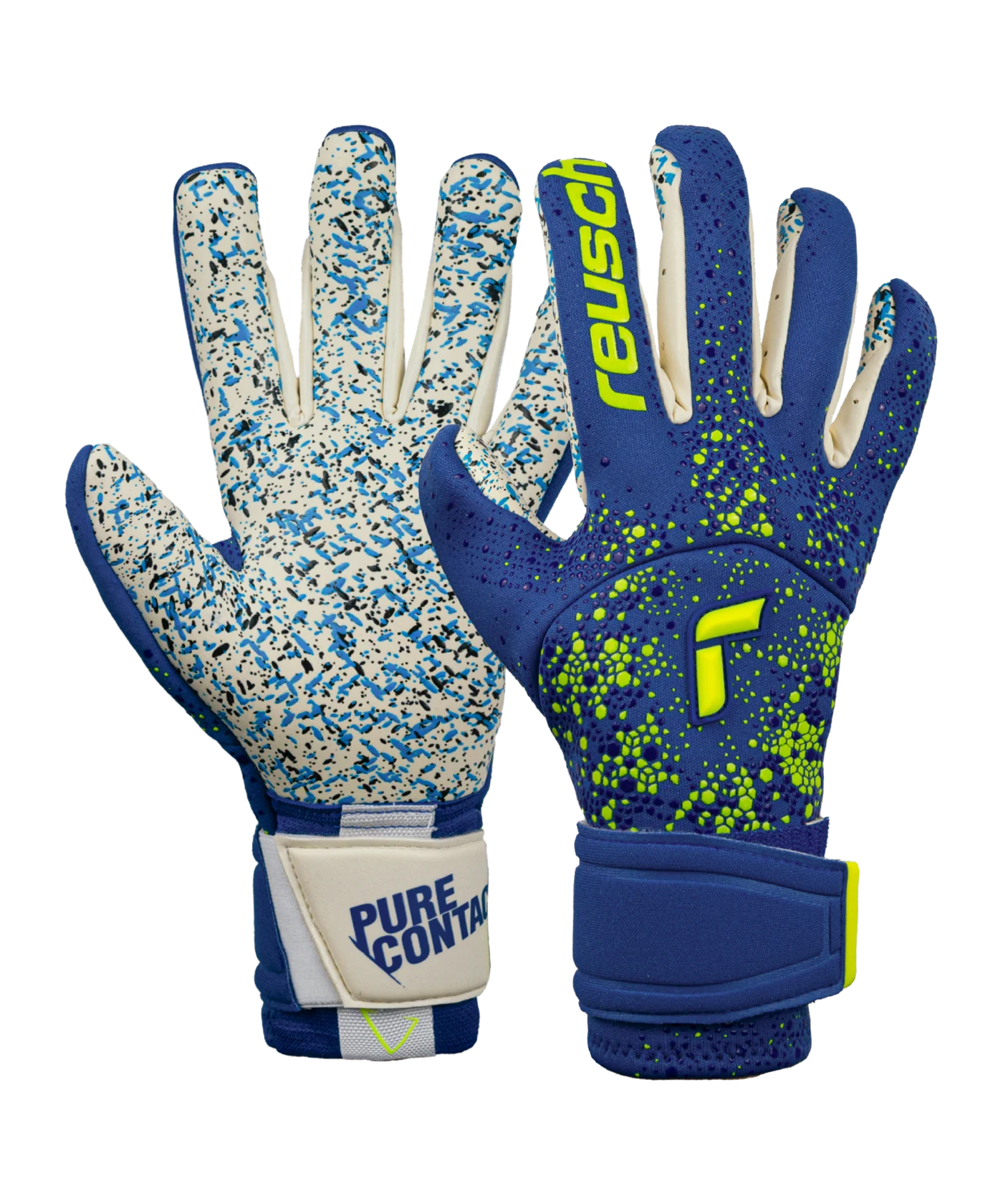Reusch Pure Contact Fusion TorwarthandschuheBlau Gelb F4018
