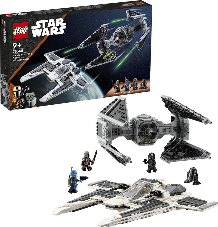 Lego Mandalorian Fang Fighter vs Interceptor 75348