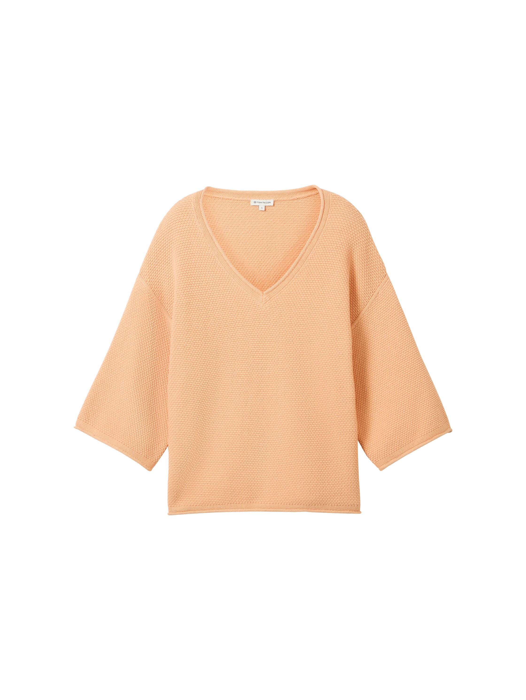 TOM TAILOR V-Ausschnitt-Pullover , mit Drop-Shoulder