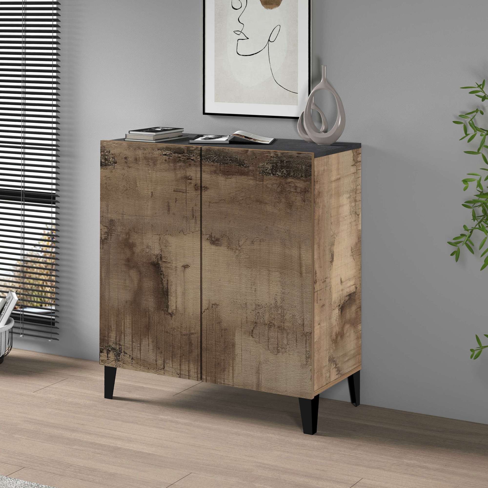 INOSIGN Aktenschrank »Sunrise Aktenschrank, Mehrzweckschrank, Büroschrank« mit 2 Türen & 2 Fӓchern, Breite 79,2 cm, Made in Italy