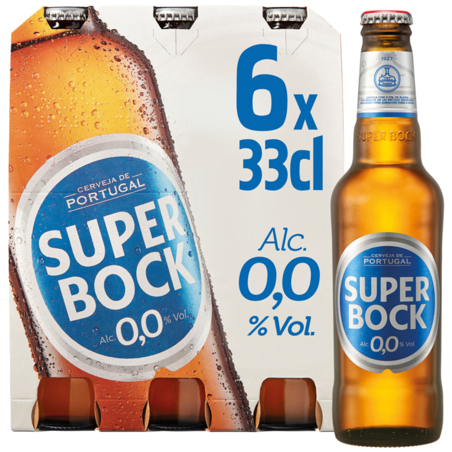 Super Bock Original Lager Bier Alkoholfrei 6x33cl -198cl