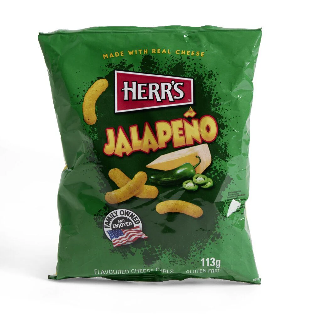 Snacks Herr's Jalapeño saveur fromage épicé 113gr
