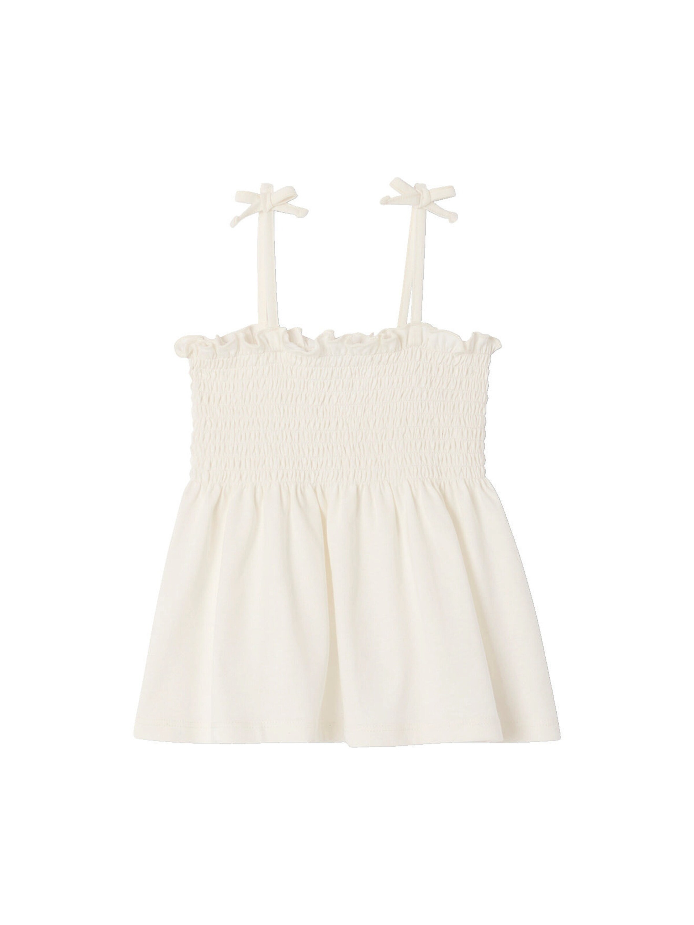 Vertbaudet Mädchen-Set: gesmoktes Top & bedruckte Shorts salbeigrün