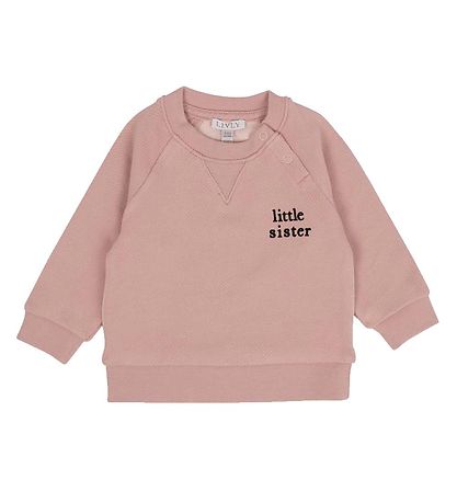 Livly Sweatshirt - Geschwister - Dusty Mauve m. Kleine Schwester