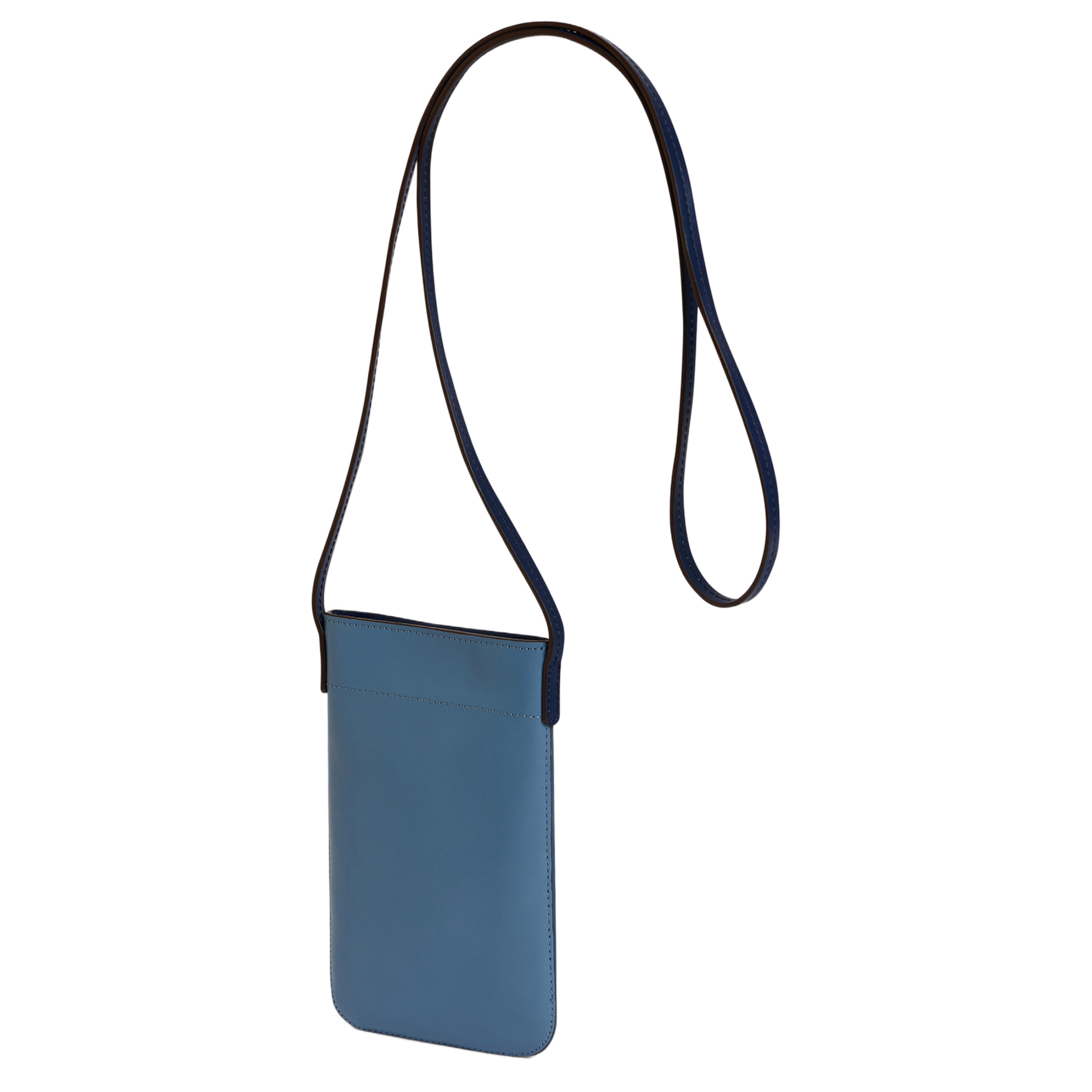 LADYPHONE - Pochette de téléphone en cuir | Bleu