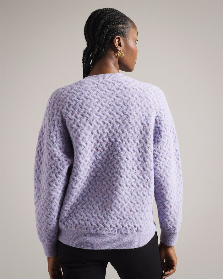 Ted Baker MORLEA Horizontal Cable Relaxed Fit Lt-purple