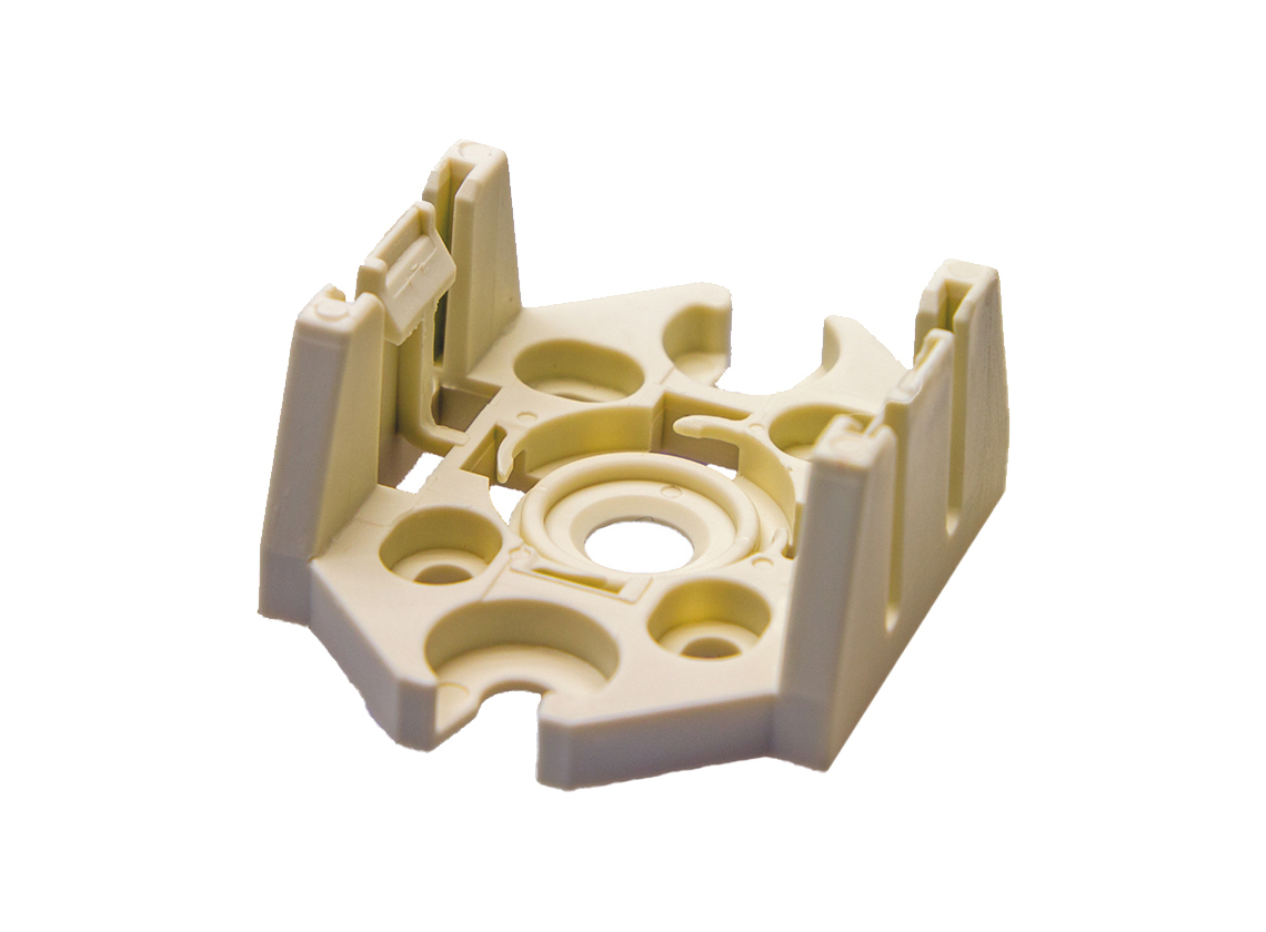 BBA WAGO Winsta Midi verdeelblok + montageplaat - white
