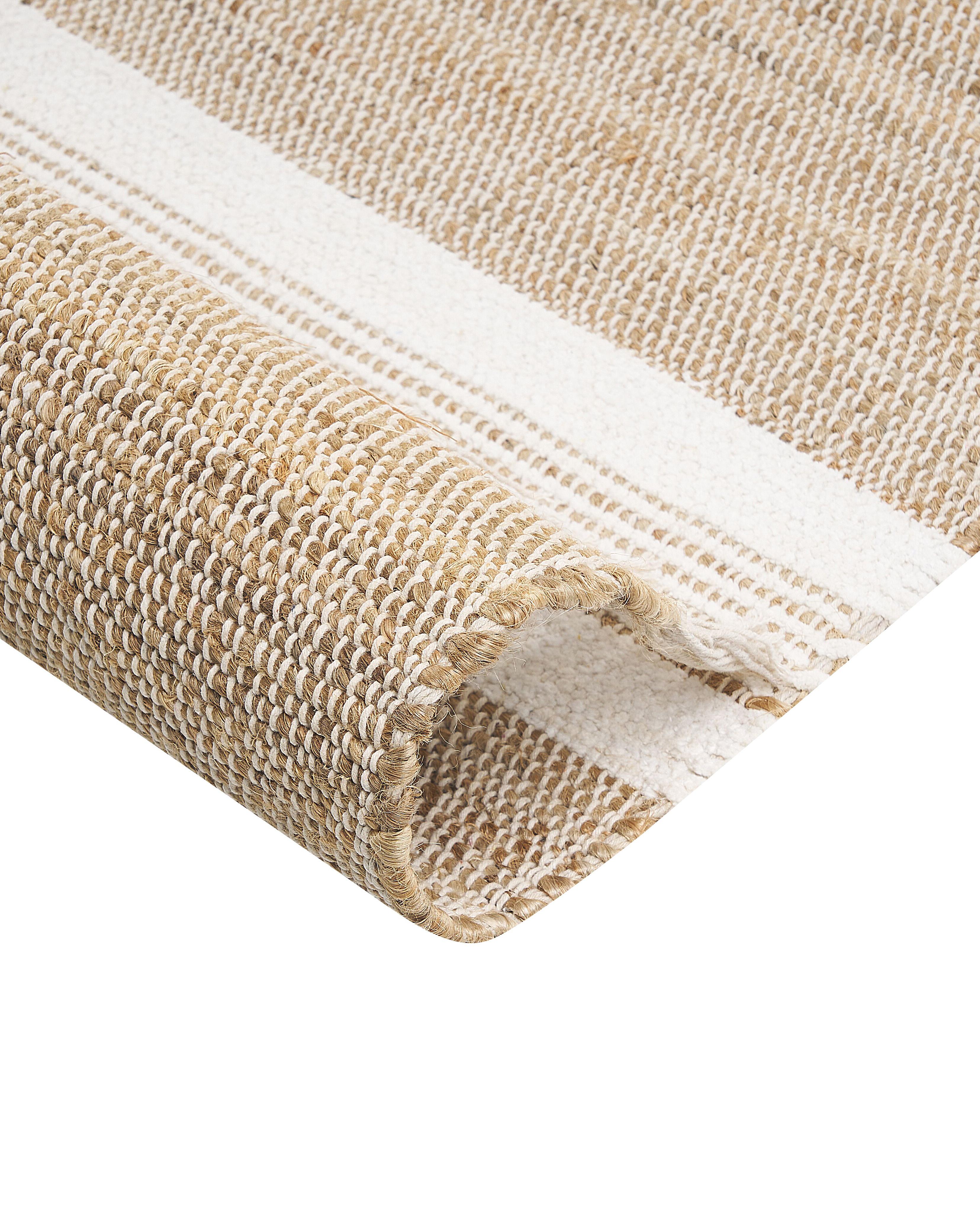 Vloerkleed TALPUR Wit 160 x 230 cm Jute