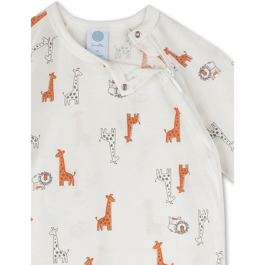 Sanetta Overall Giraffen weiß