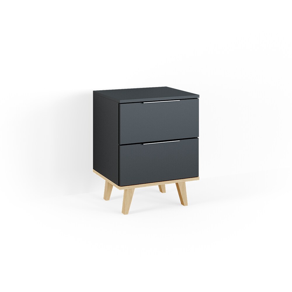 Vicco Kommode Wohnzimmerschrank Anrichte Neptune Anthrazit/Buche Schublade 46 cm