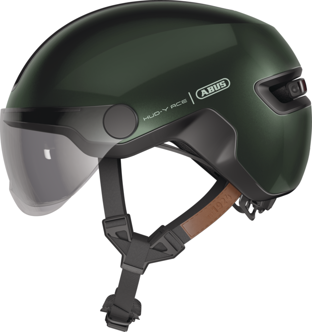 ABUS HUD-Y ACE cykelhjelm LED Moss Green