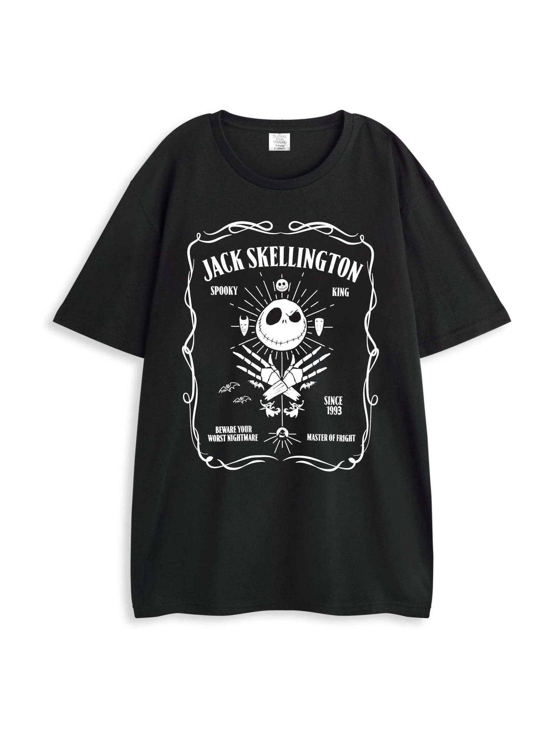 Zwart - Vanilla Underground Nightmare Before Christmas pyjamaset voor volwassenen