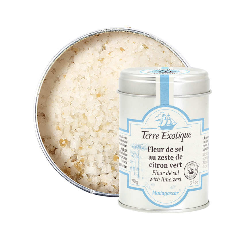 Fleur de sel au zeste de citron vert