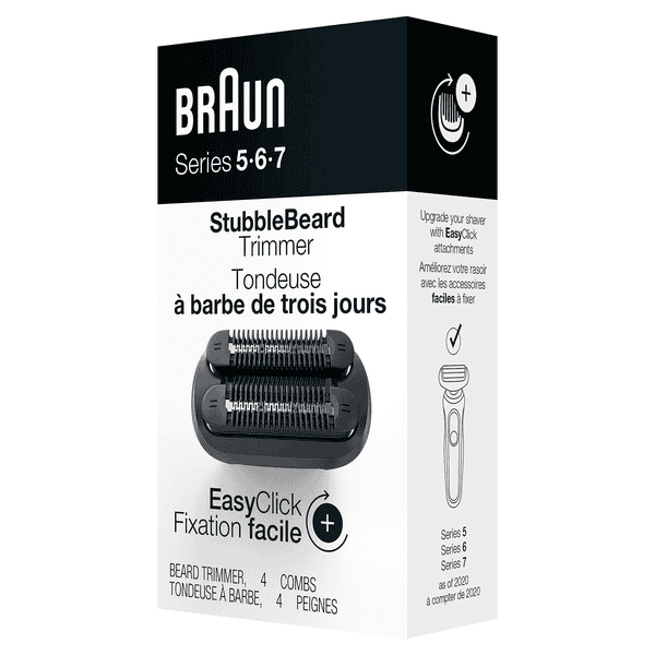 Braun EasyClick 3-Tage-Bart-Trimmeraufsatz für Series 5, 6 und 7 Elektrorasierer