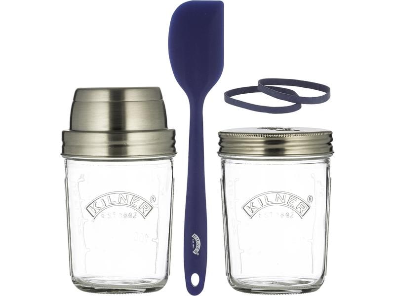 Kilner Sauerteigglas Starter-Set 350 ml, 2 Stück Set zum Herstellen von Sauerteig