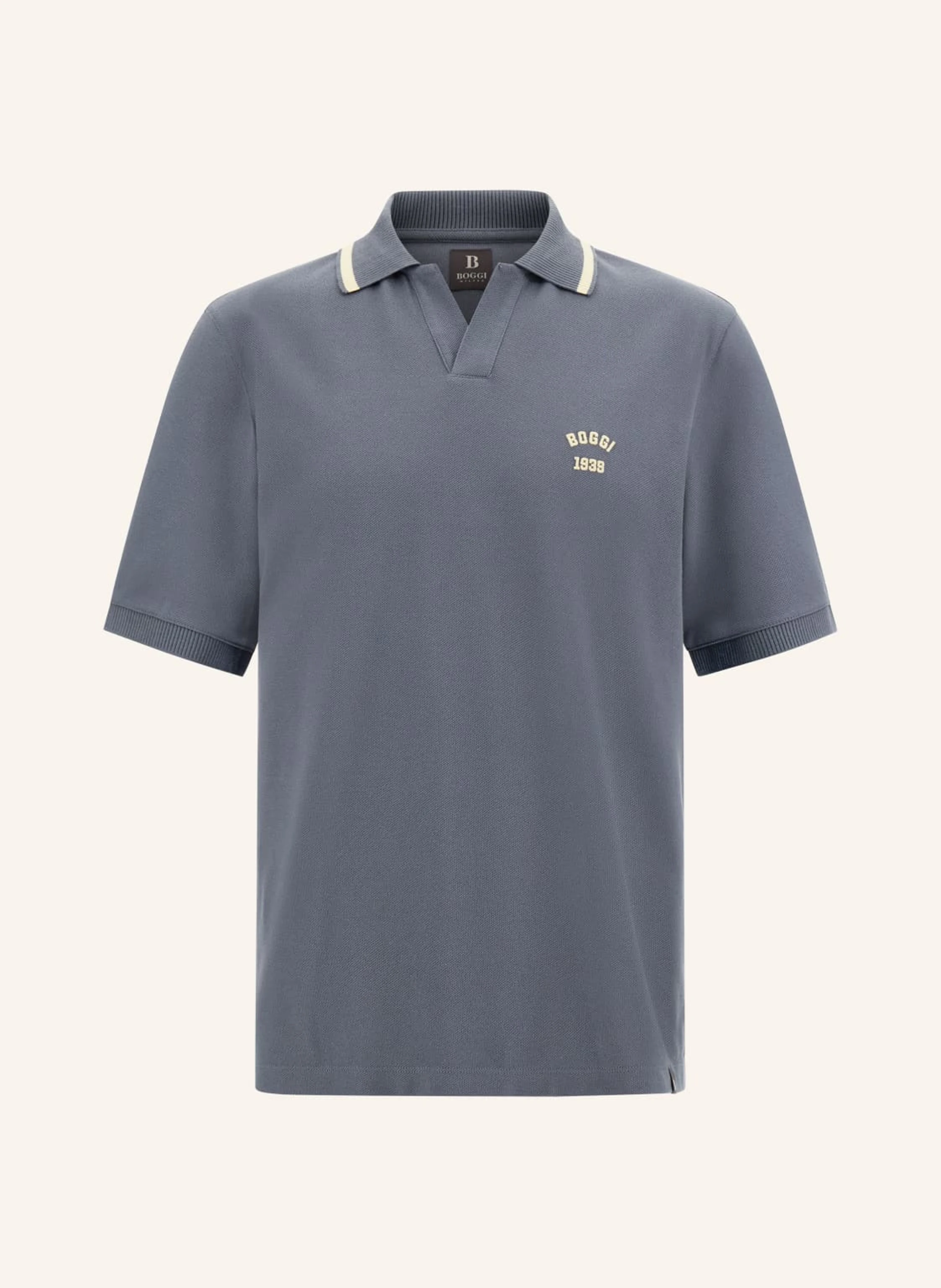 BOGGI MILANO Piqué-Poloshirt