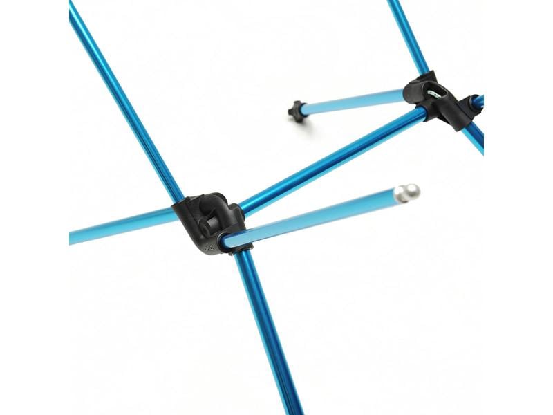 HELINOX Campingtisch Table One Black/Cyan Blue Leichter, zusammenfaltbarer Campingtisch