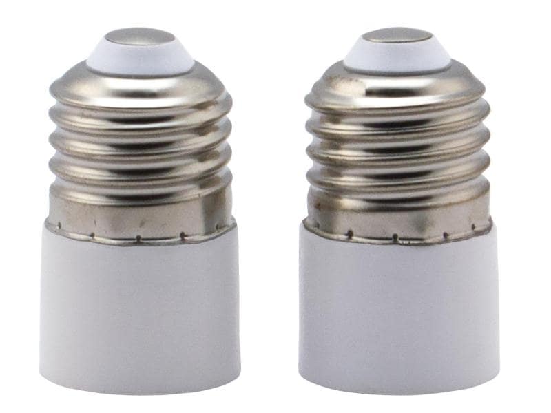 STEFFEN Fassungsadapter E27 - E14, 2 Stück Adapter für E27 Sockel