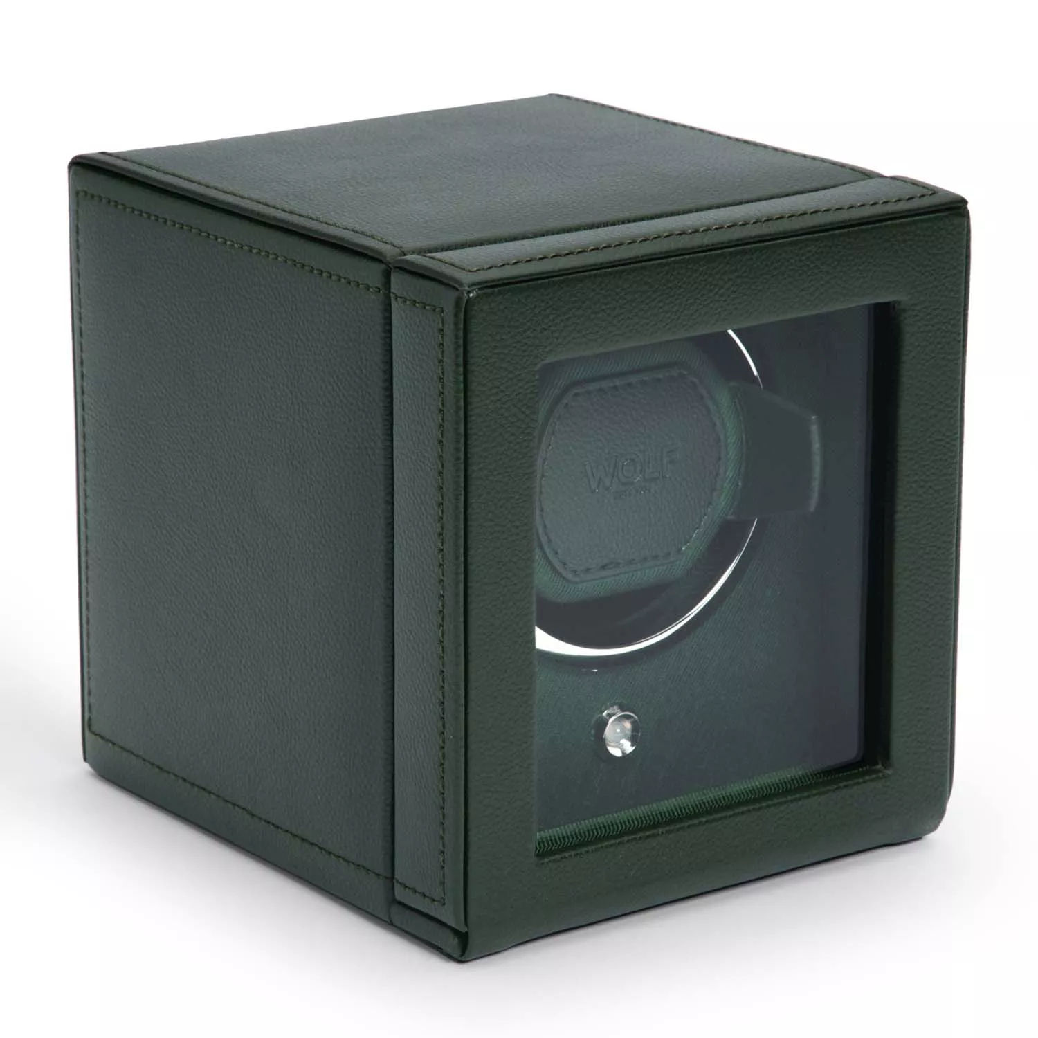 Wolf Cub Watch Winder 1 ur Grøn Imiteret Læder 461141