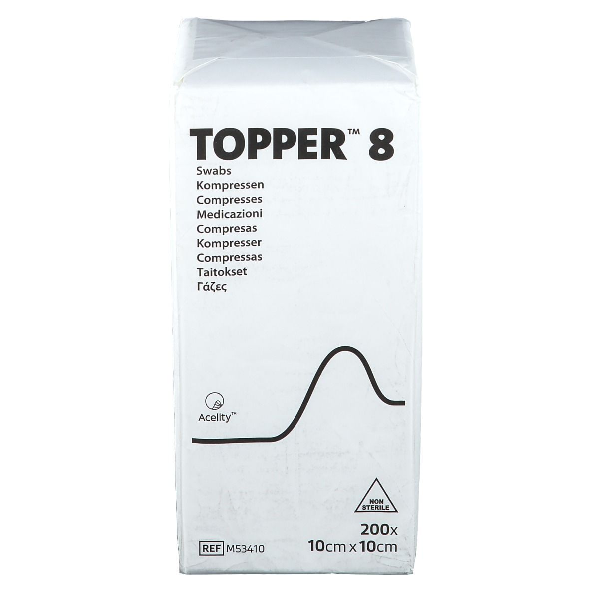 TOPPER® 8 Kompressen unsteril 10 x 10 cm