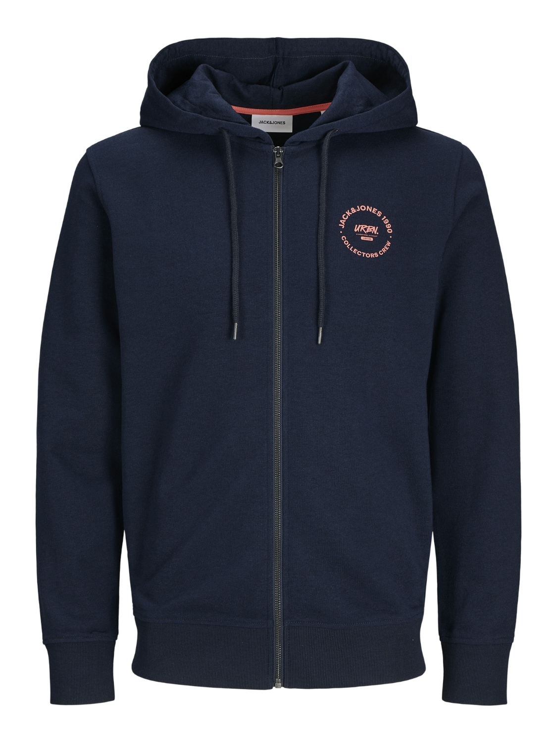 Jack & Jones Kapuzensweatjacke »JJSIMON  Hoodie mit Reissverschluss und hohem Baumwollanteil«, bedruckt, modisch, regular fit, Baumwollmischung, Kapuze