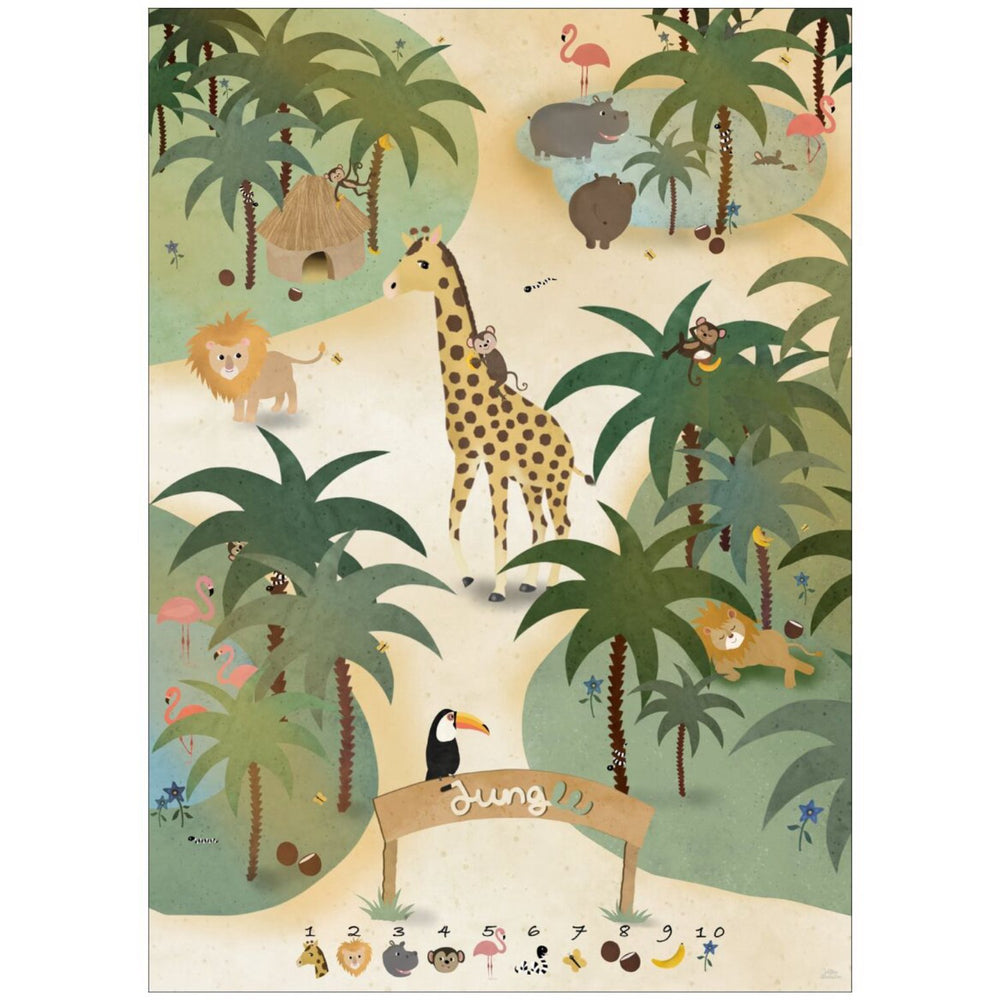 Køb Poster & Frame Willero Illustration - Jungle