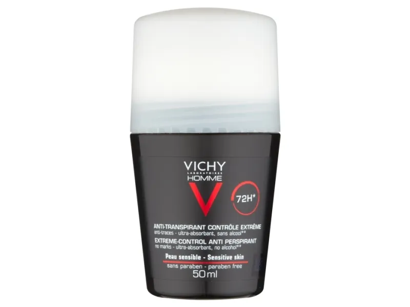 Vichy Homme Roll On Deodorant Sensitive Skin 72H - Mand - 50 ml