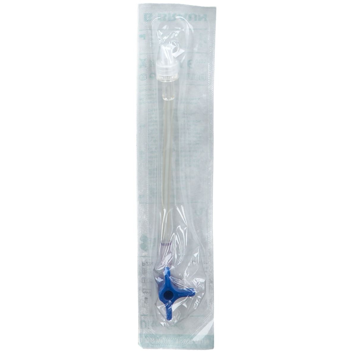 Discofix® Dreiwegehahn blau mit 10cm Schlauch