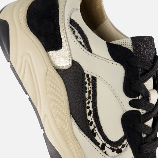 PS Poelman Sneakers zwart Synthetisch