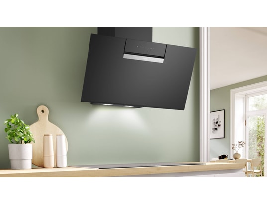 BOSCH - Hotte decorative murale DWK87FN60, Série 4, 80 cm, 796 m3/h, 4 vitesses