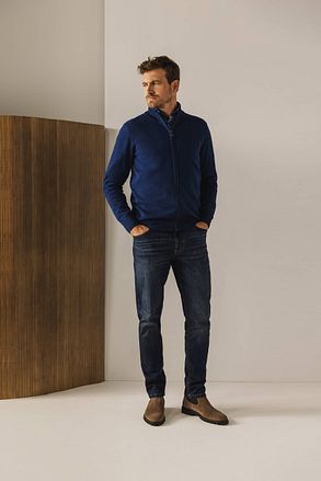 State Of Art Half Zip Trui Estate Donkerblauw 13124004-5700 kopen