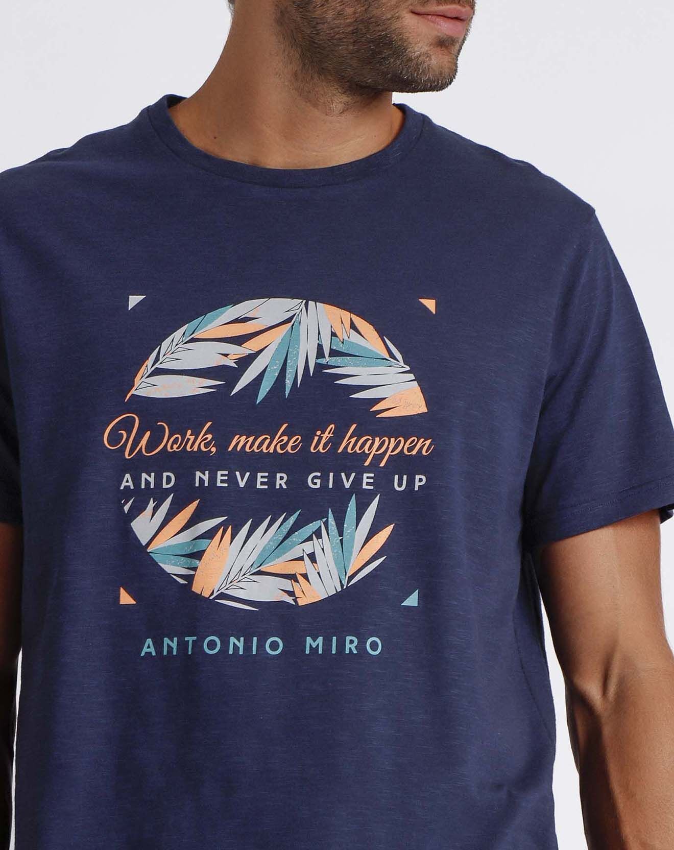 Antonio Miro Pyjama T-Shirt & Short Léandre bleu