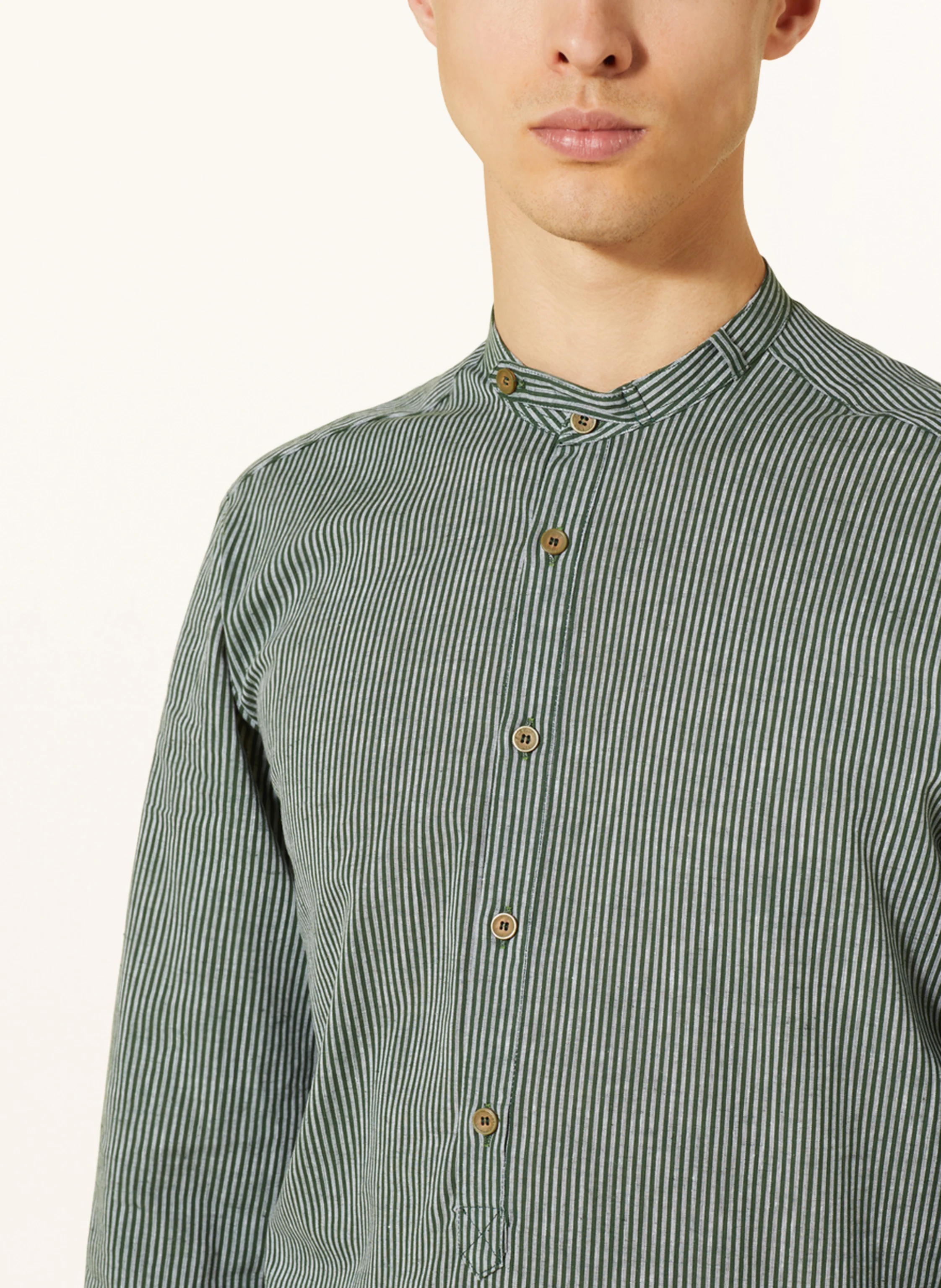 Hammerschmid Trachtenhemd PFOAD Slim Fit mit Leinen