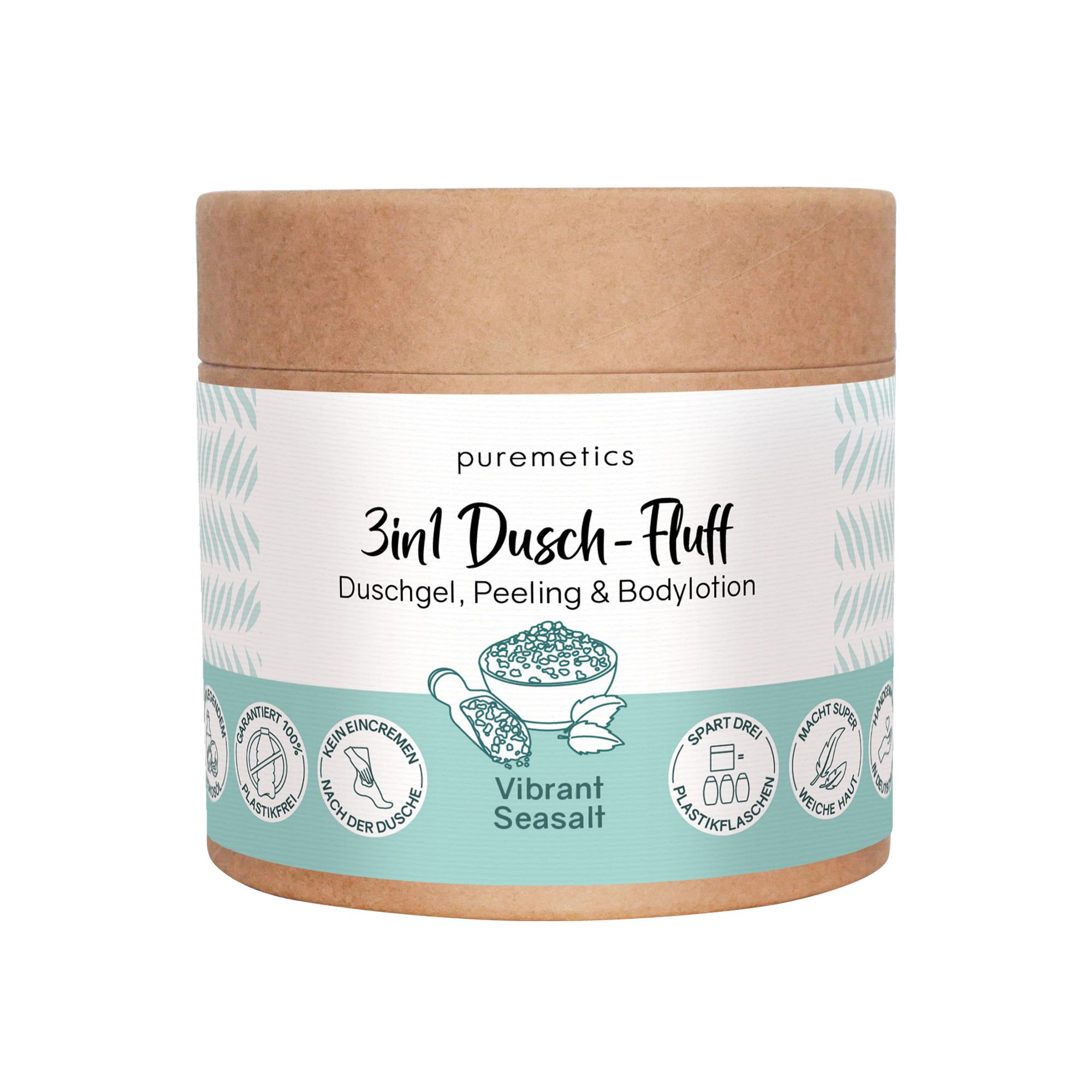 puremetics 3in1 Dusch-Fluff 'Vibrant Seasalt'