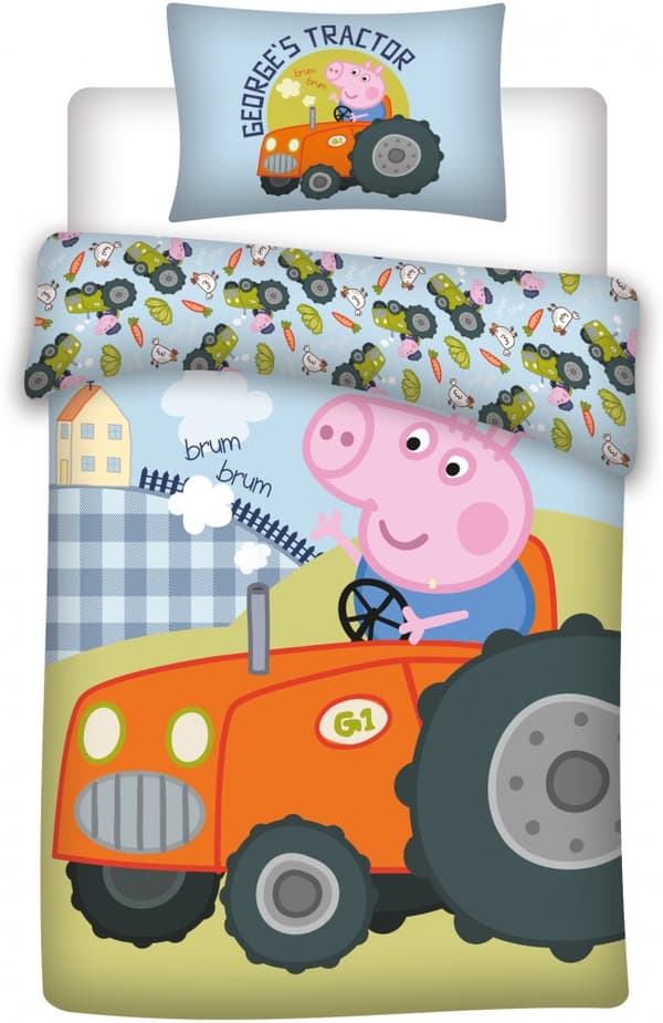 Greta Gris Sängkläder för Barn - 100×135 cm, 40×60 cm