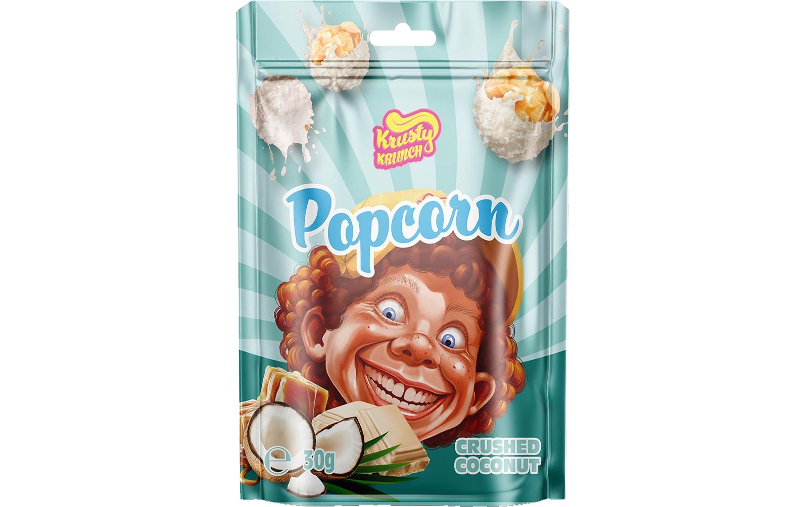 Popcorn Crushed Coconut 30 gPopcorn mit natürlichem Kokosnussgeschmack