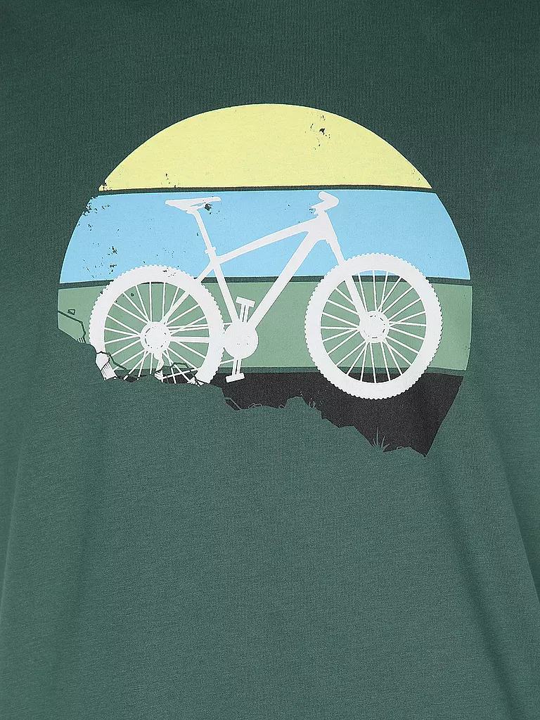 GREENBOMB T-Shirt GUIDE BIKE DOWNHILL grün