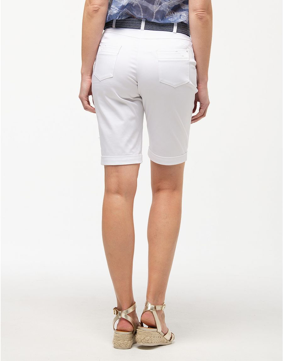 Bermuda coton blanc