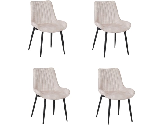 CONCEPT1 - Chaise Lot de 4C. Val Thorens beige