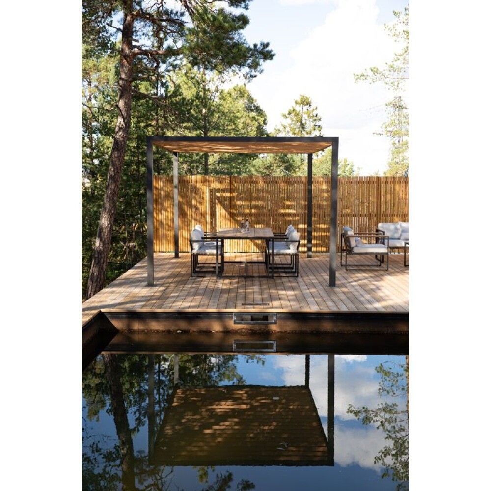 LOUNGESTOL SENSUM EKSJÖ SORT TEAK 2STK
