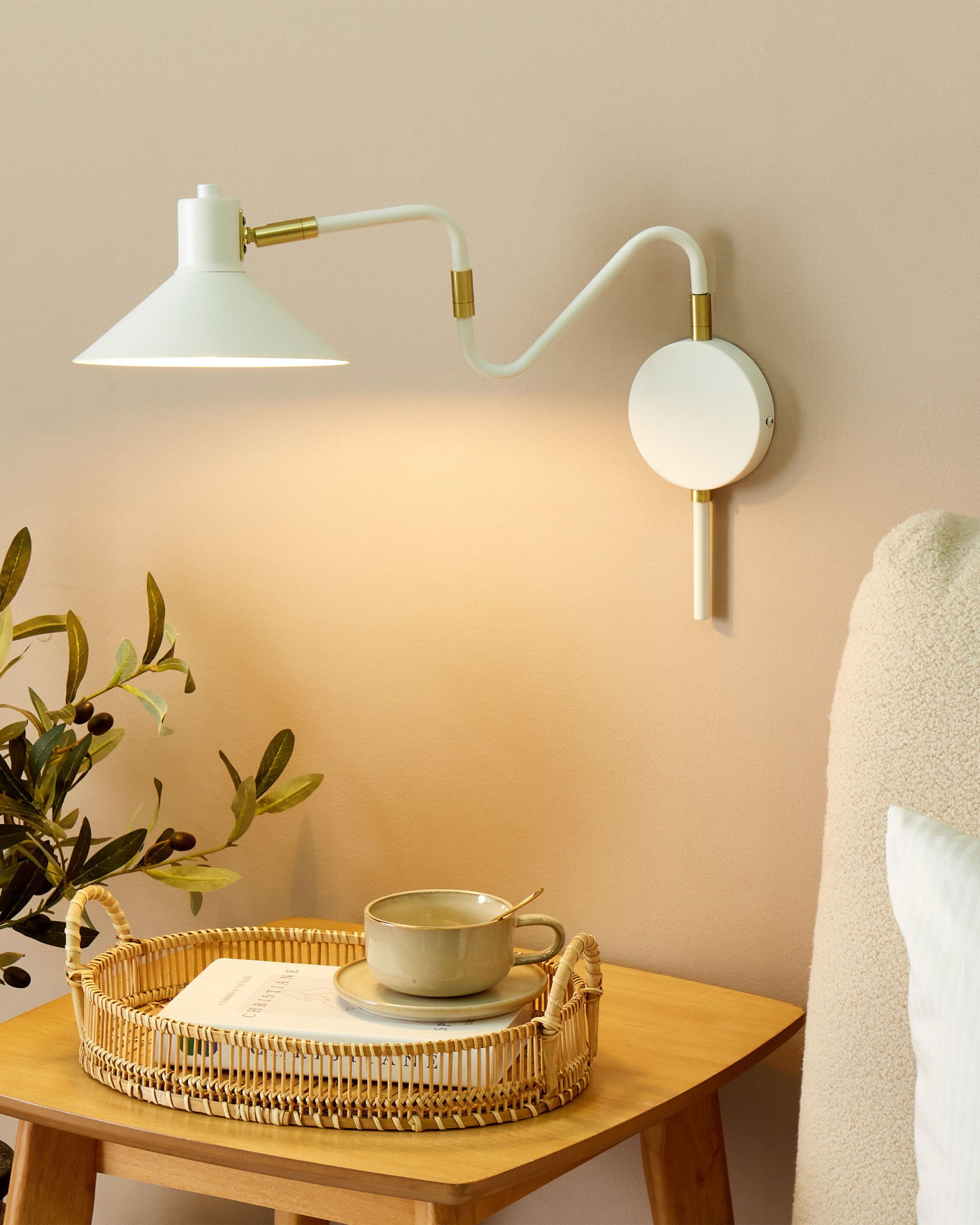 Wandlamp BALIEM verstelbaar Metaal Wit